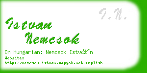 istvan nemcsok business card